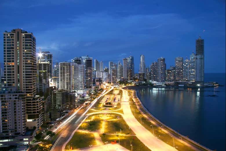 Vue de nuit de Panama