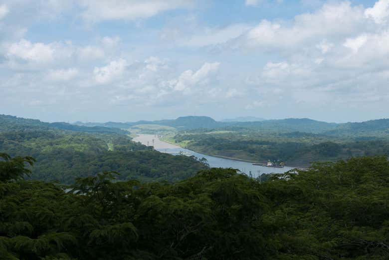 Vue sur le canal de Panama
