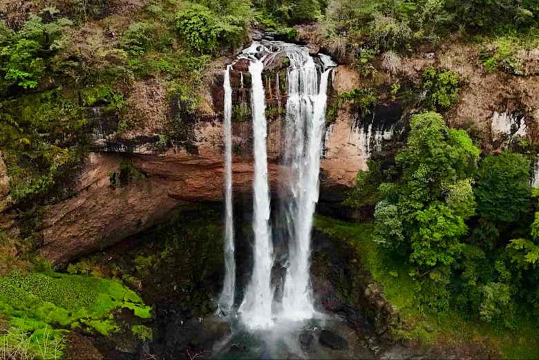 Una delle cascate più alti di Panama