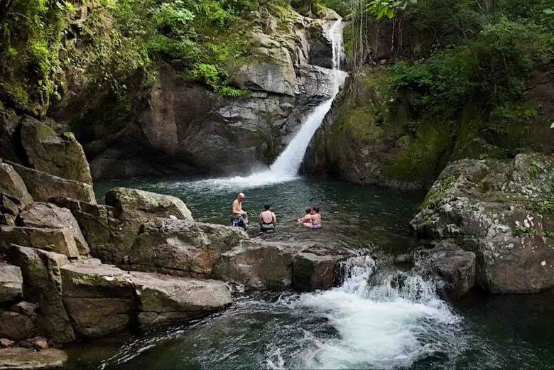 Enjoy a dip in the hot springs