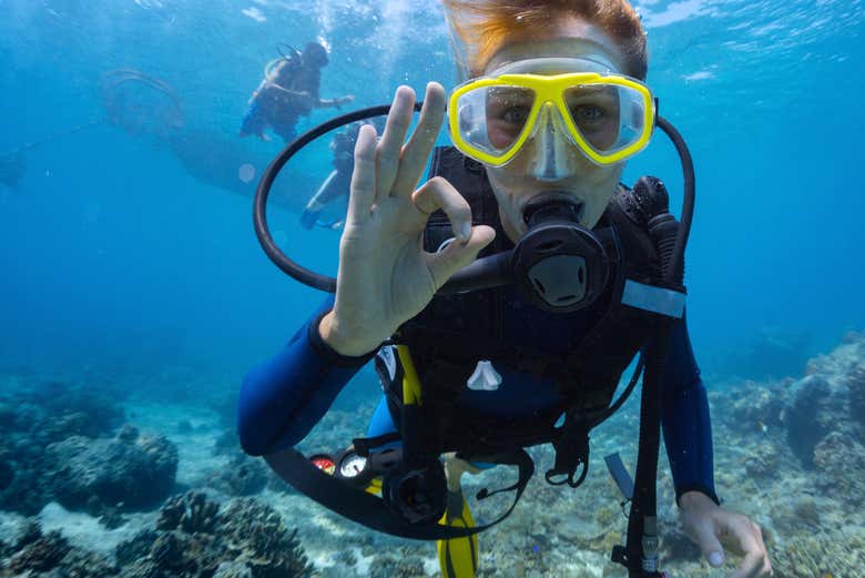 ¡Todo ok bajo el agua!