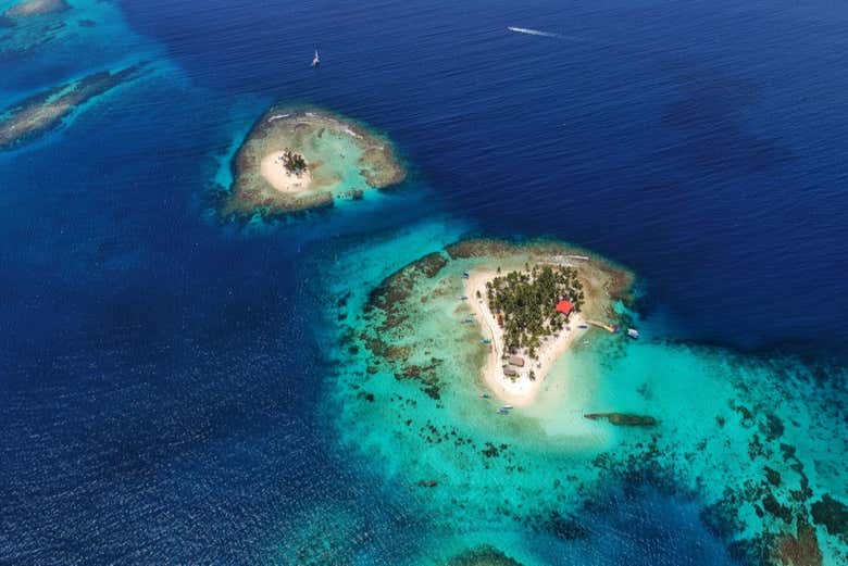 Vue des îles San Blas