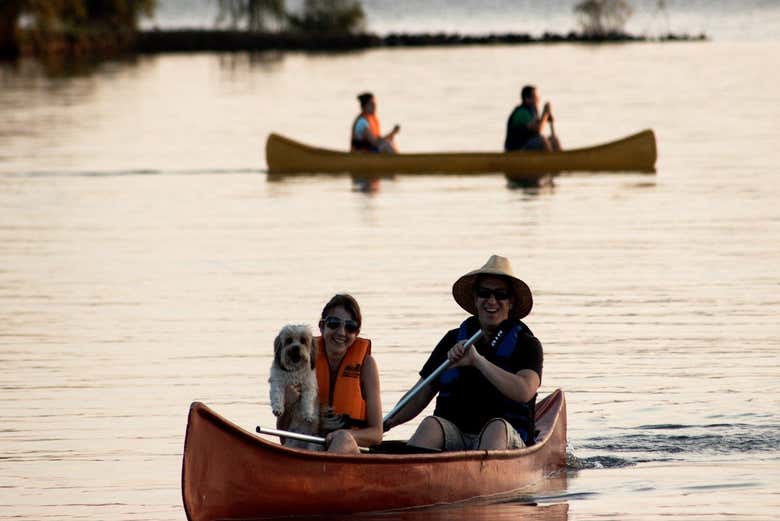 Boats on Ypacaraí Lake
