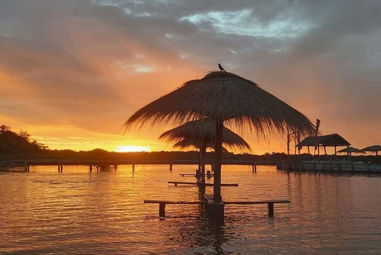 Sunset at Ecotur Laguna Blanca