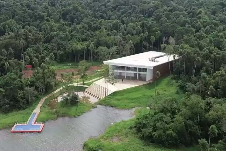 L'edificio che ospita il Circuito Vivencial del Mundo Guaraní