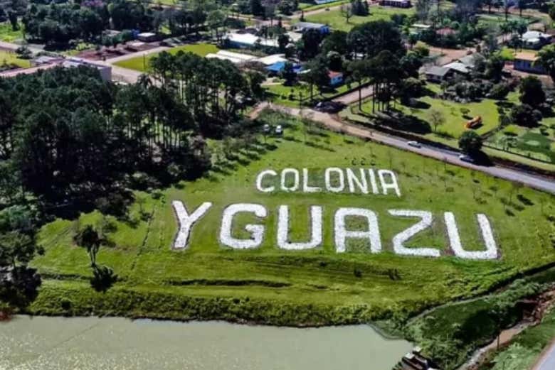 Veduta aerea di Yguazú, Paraguay orientale.