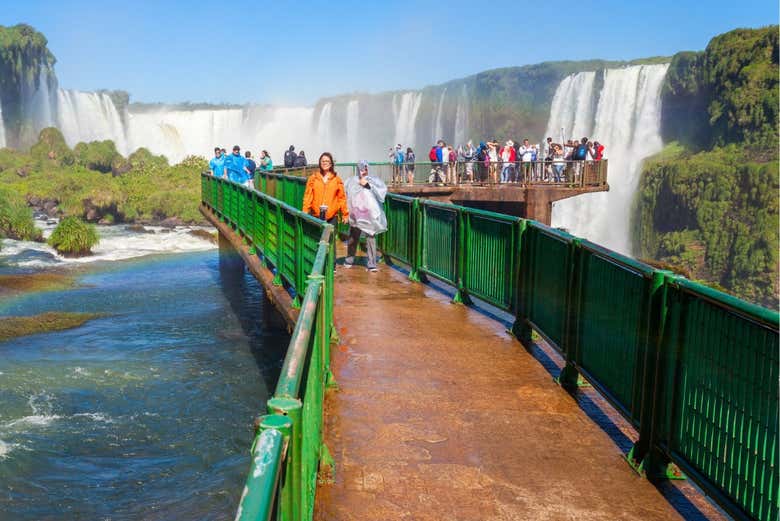 Pasarelas del lado brasileño de las Cataratas del Iguazú