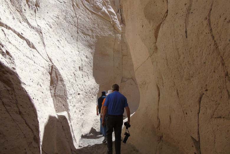 Visitando el interior del cañón