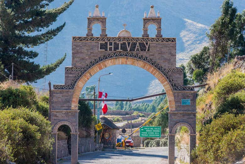 entrance to the villa of Chivay