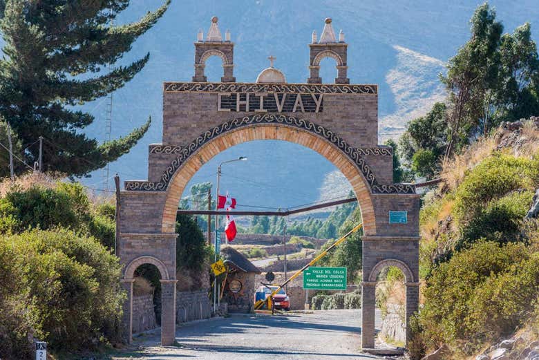 Entrada para a cidade de Chivay
