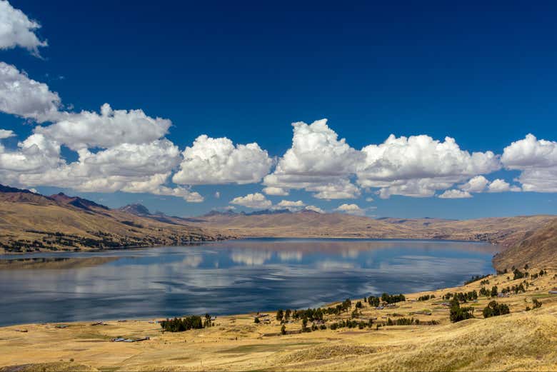 Laguna de Langui, un majestuoso espejo de agua