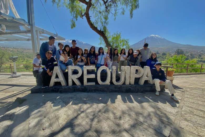 Surround yourself with views of Arequipa's volcanoes