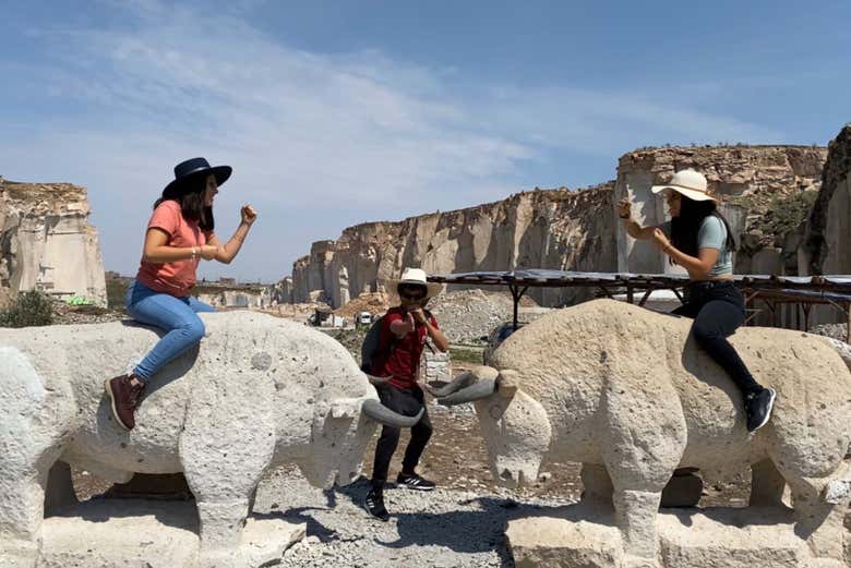 Toros de piedra sillar