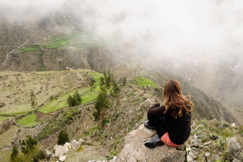 Vista desde lo alto del cañón