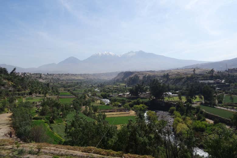 Vistas dos arredores de Arequipa