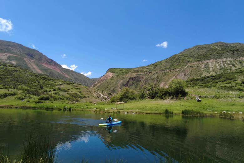 La laguna os cautivará con su belleza y serenidad