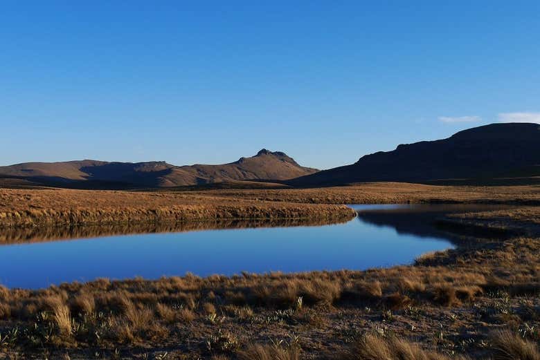 Una de las lagunas más grandes del Alto Perú