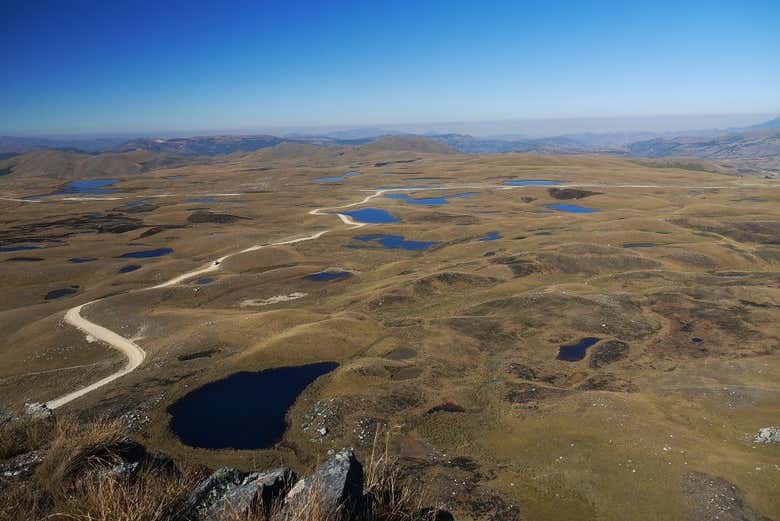 Vista panorámica de las lagunas del Alto Perú