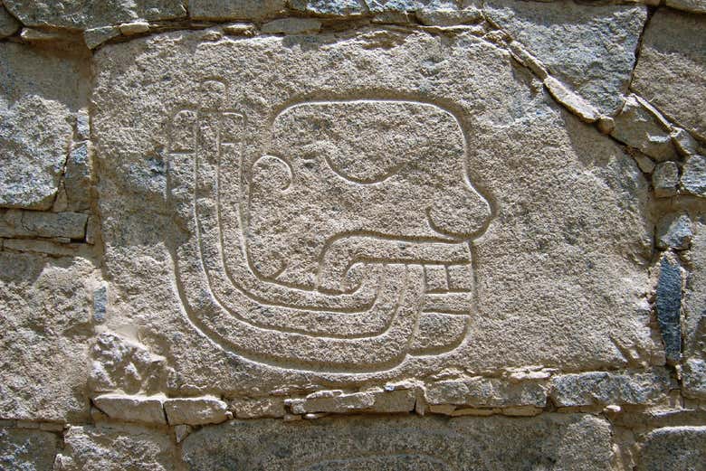 Details of a stela from Cerro Sechín