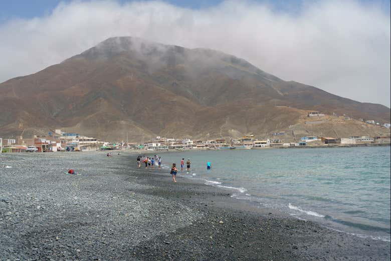 Paisagens da praia Tortugas