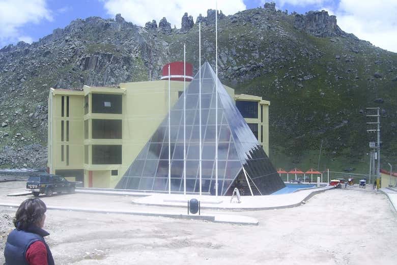 Entrada do balneário La Calera