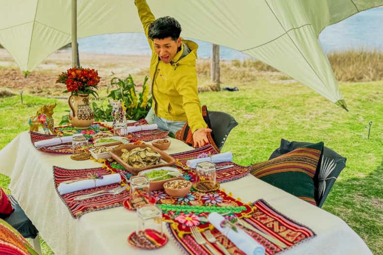 Todo listo para disfrutar de un delicioso pícnic gourmet
