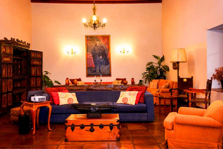 Una delle sale dell'hacienda