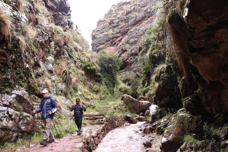 Comenzando el Camino Inca Corto