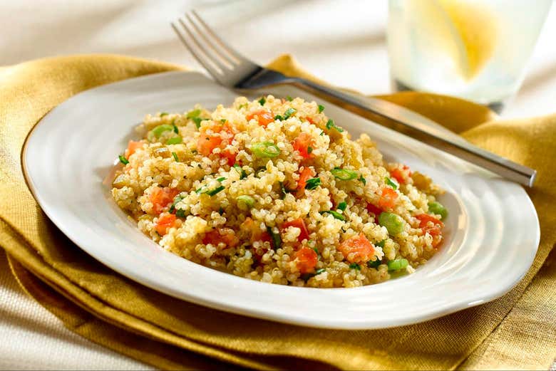 Uma salada de quinoa