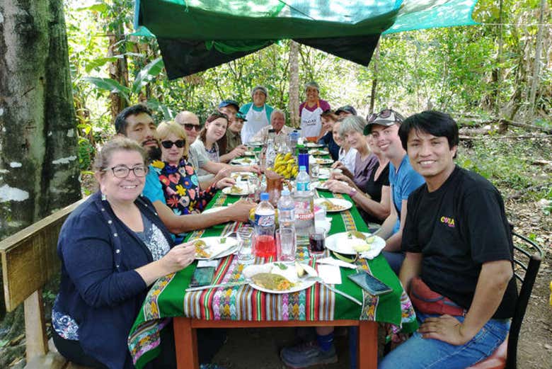 Comida tradicional durante o tour