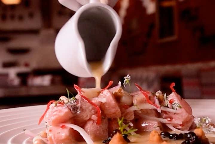 L'un des plats du dîner