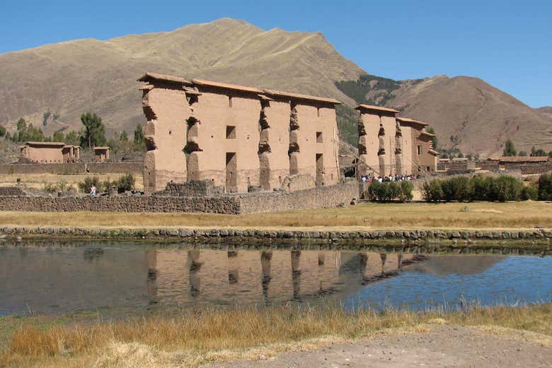 Um dos templos no sítio arqueológico