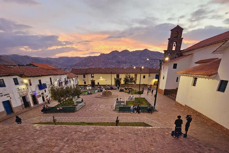 La Plaza de San Blas al atardecer