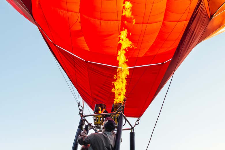 Participaréis en el proceso de inflado del globo