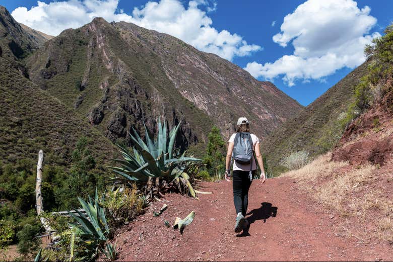 Caminhando pela trilha de Salkantay
