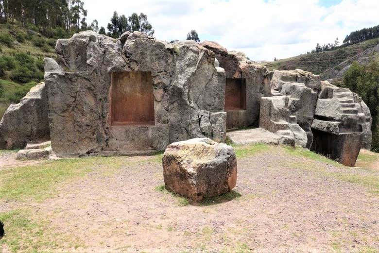 Construções do sítio arqueológico