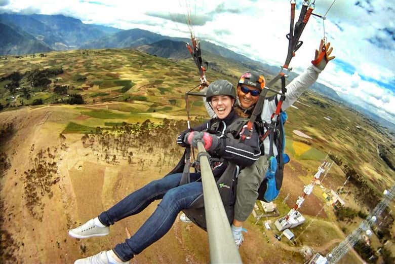 Volo in parapendio sulla Valle Sacra degli Incas