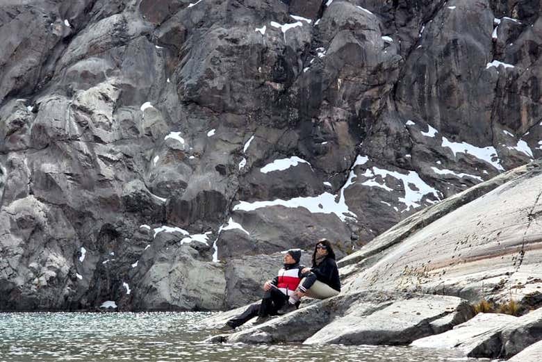 Contemplando as vistas da paisagem