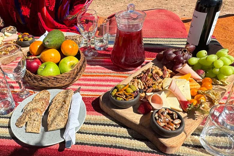 Everything’s ready to recharge our batteries with a picnic