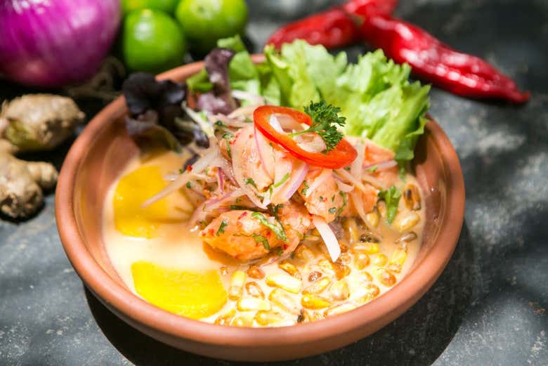 Comida caseira peruana