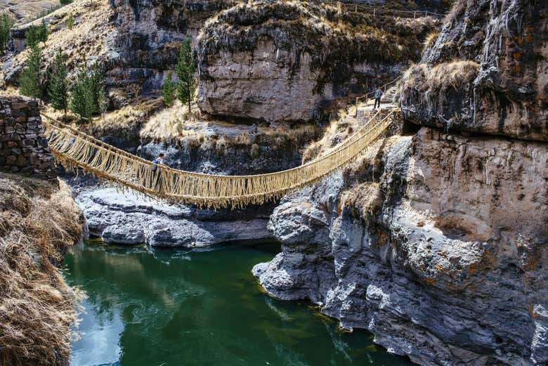 The last Inca rope bridge
