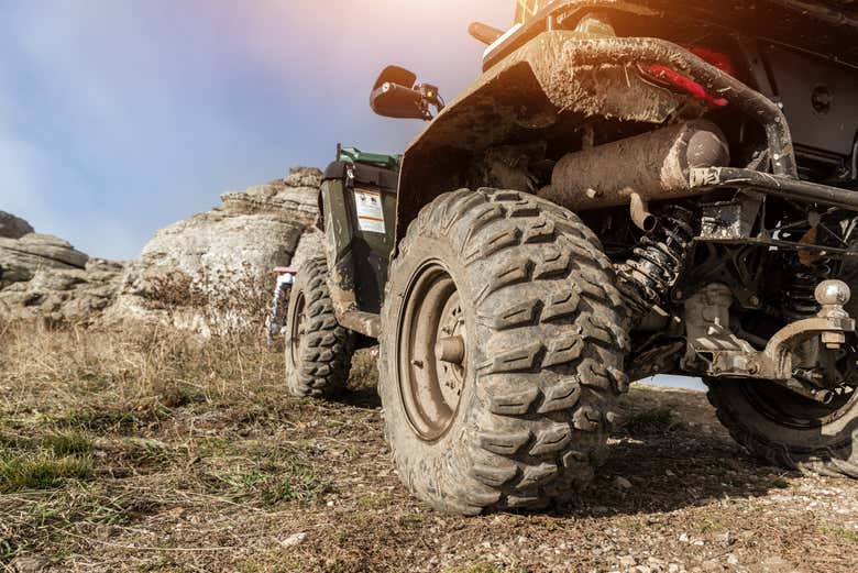 Quad listo para la aventura