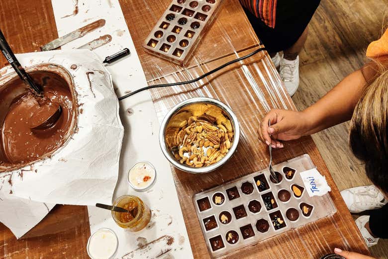 Preparando o ganache