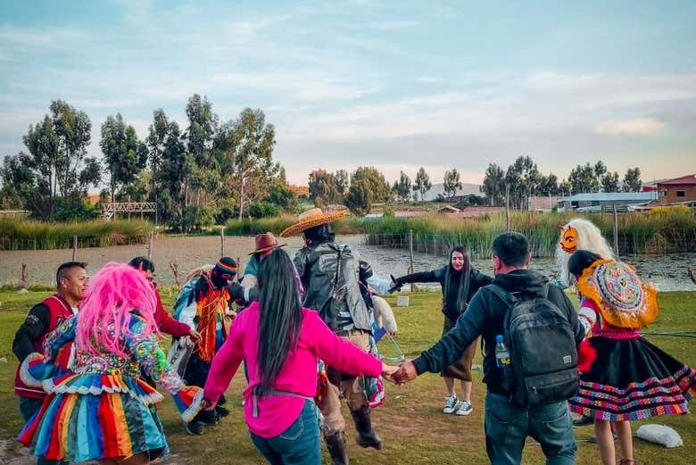 Disfrutando del espectáculo