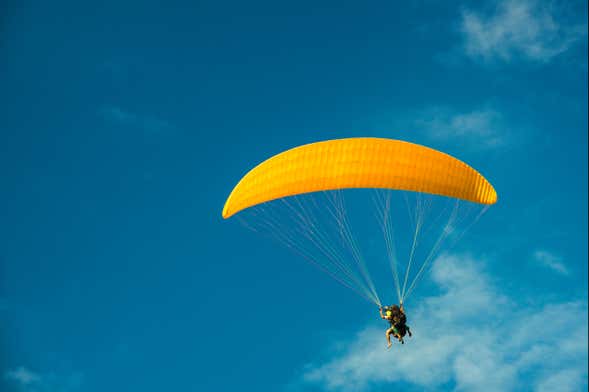Volo in parapendio sulla Valle Sacra degli Incas