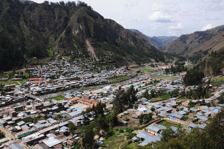 Panorámica de la ciudad de La Unión, en el interior de Perú