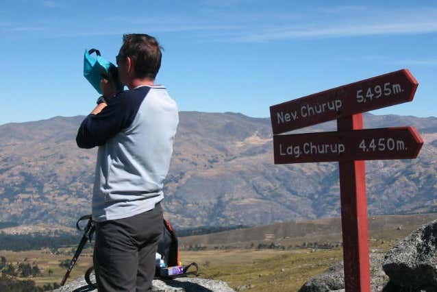 Contemplando la laguna