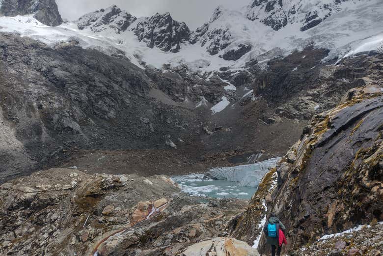 Vista de la laguna Congelada