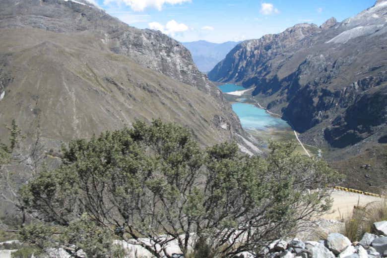 Vistas panorámicas de las lagunas de Llanganuco