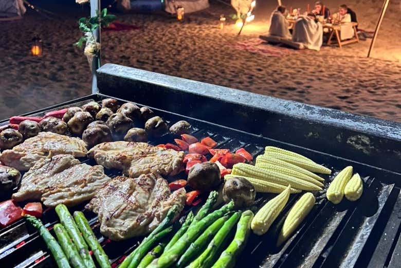 A barbecue in the desert